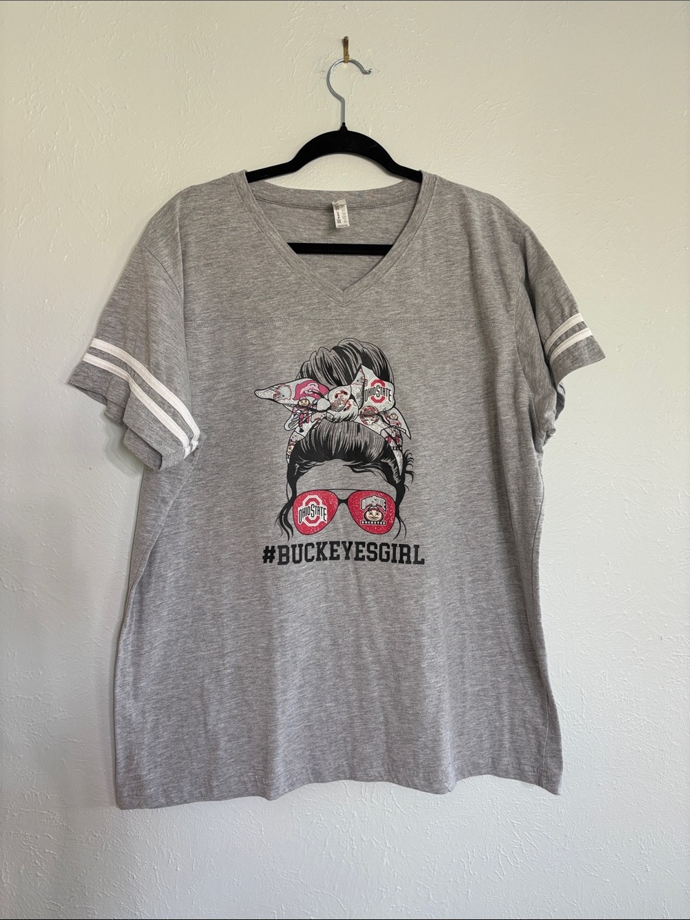 Gray Ohio State Buckeyes Short Sleeve Tee OSU